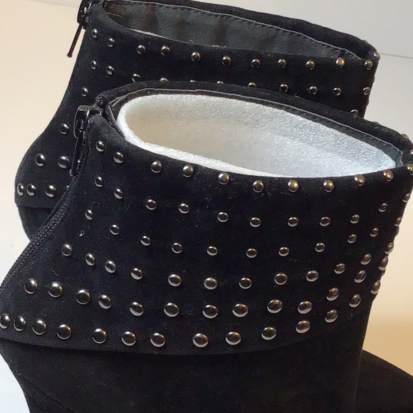 MIXX  JENNY BLACK SUEDE ANKLE SHOES SZ 10 - Picture 13 of 13